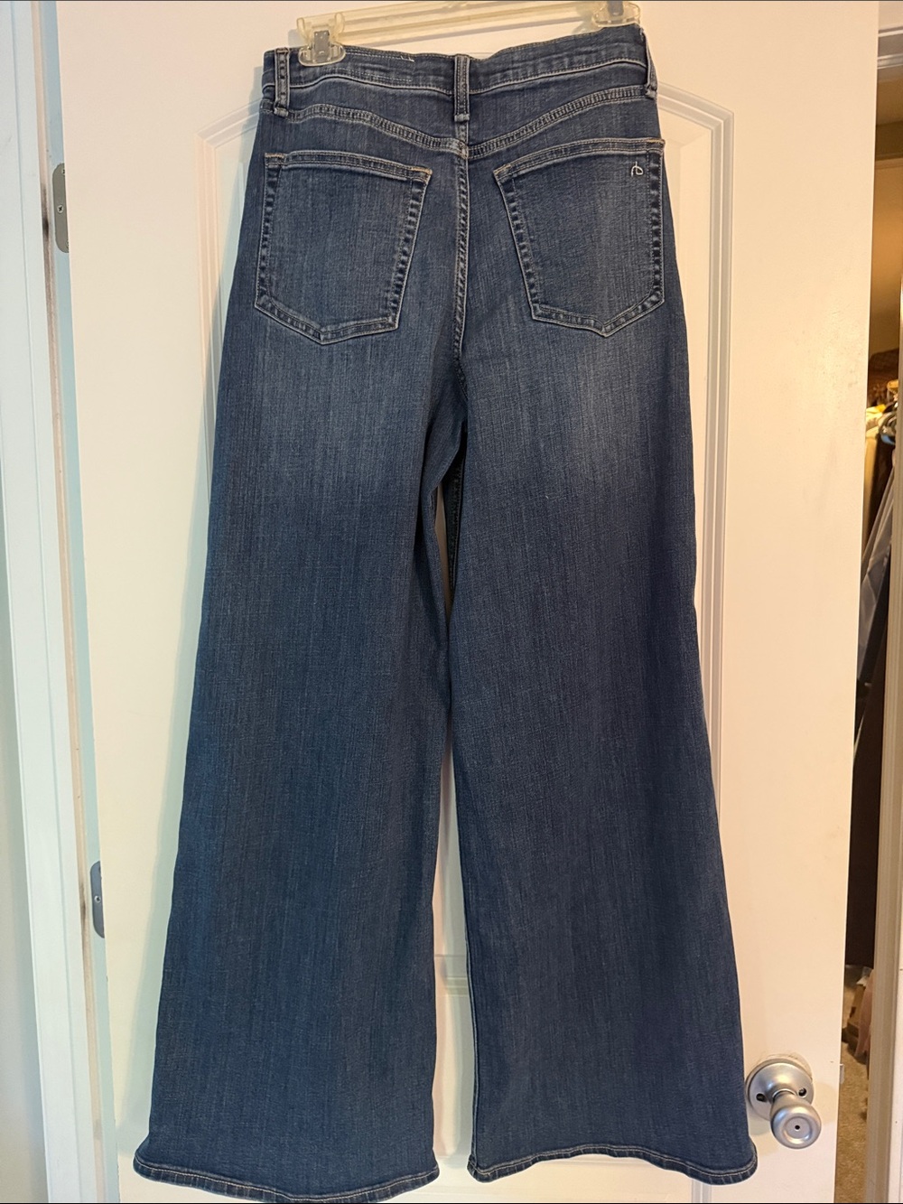 rag & bone Wide-Leg Dark Indigo Jeans - Picture 3 of 3